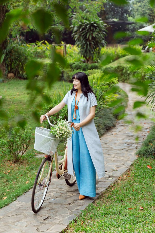 Misty Jade Silk Dress