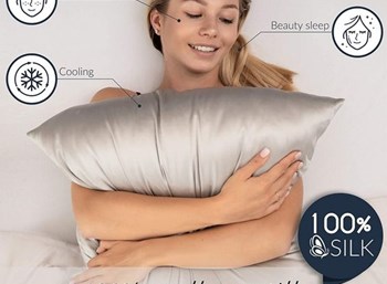 CHĂM SÓC DA, TÓC VỚI GỐI ĐƯỢC DỆT TỪ 100% SỢI TƠ TẰM TỰ NHIÊN