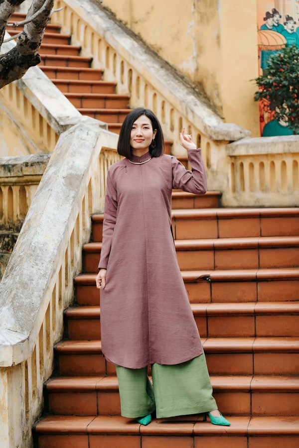 Luxury Ancient Silk Ao Dai | Ngũ thân 