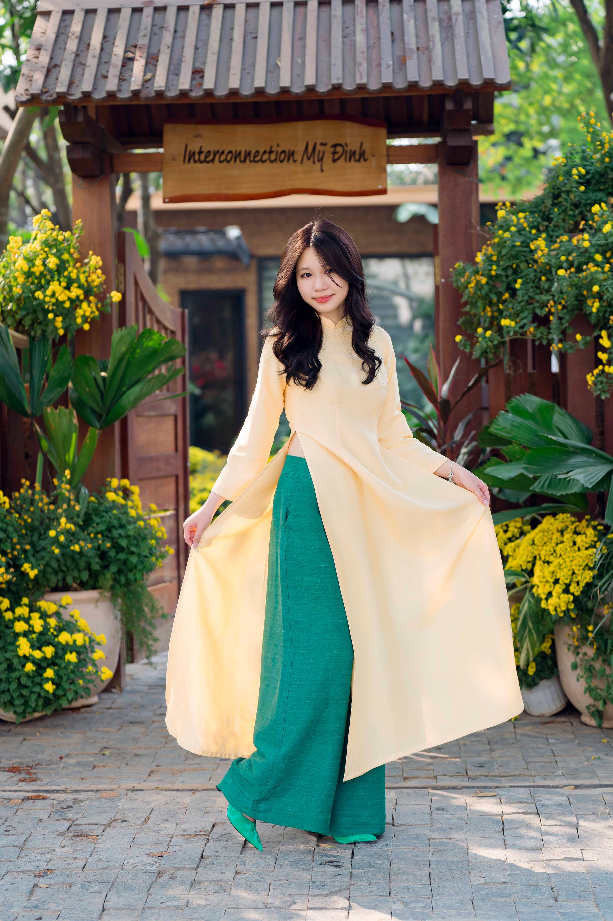  Ancient Silk Ao Dai | Yellow