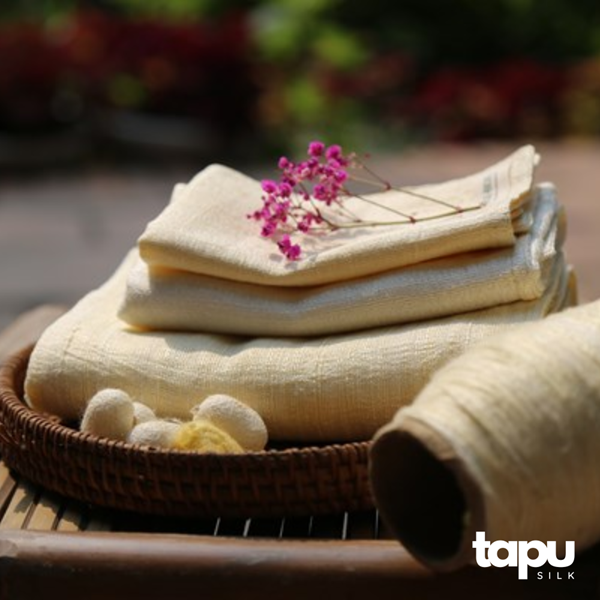 Khăn mặt tơ tằm tự nhiên 2 lớp cho trẻ em