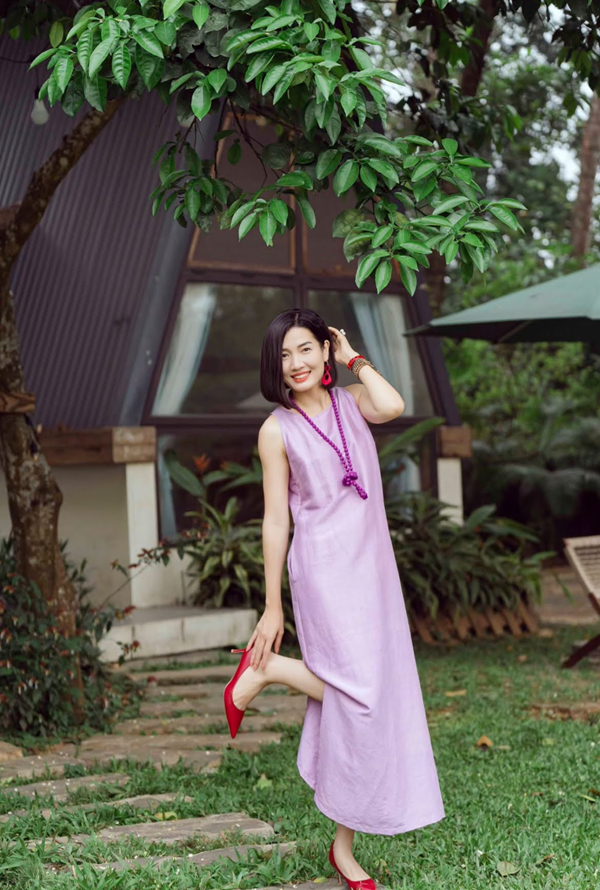Rosy Heron Dress