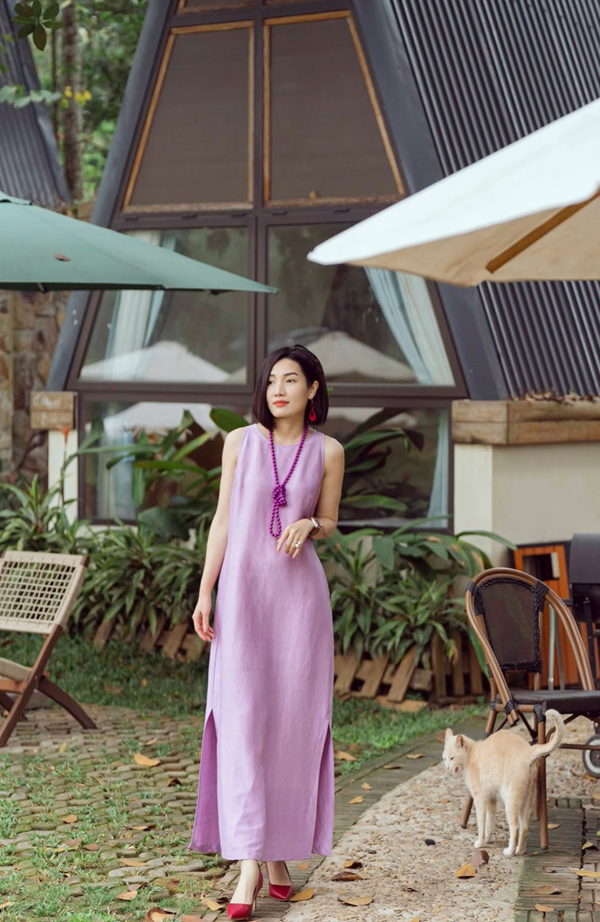 Rosy Heron Dress