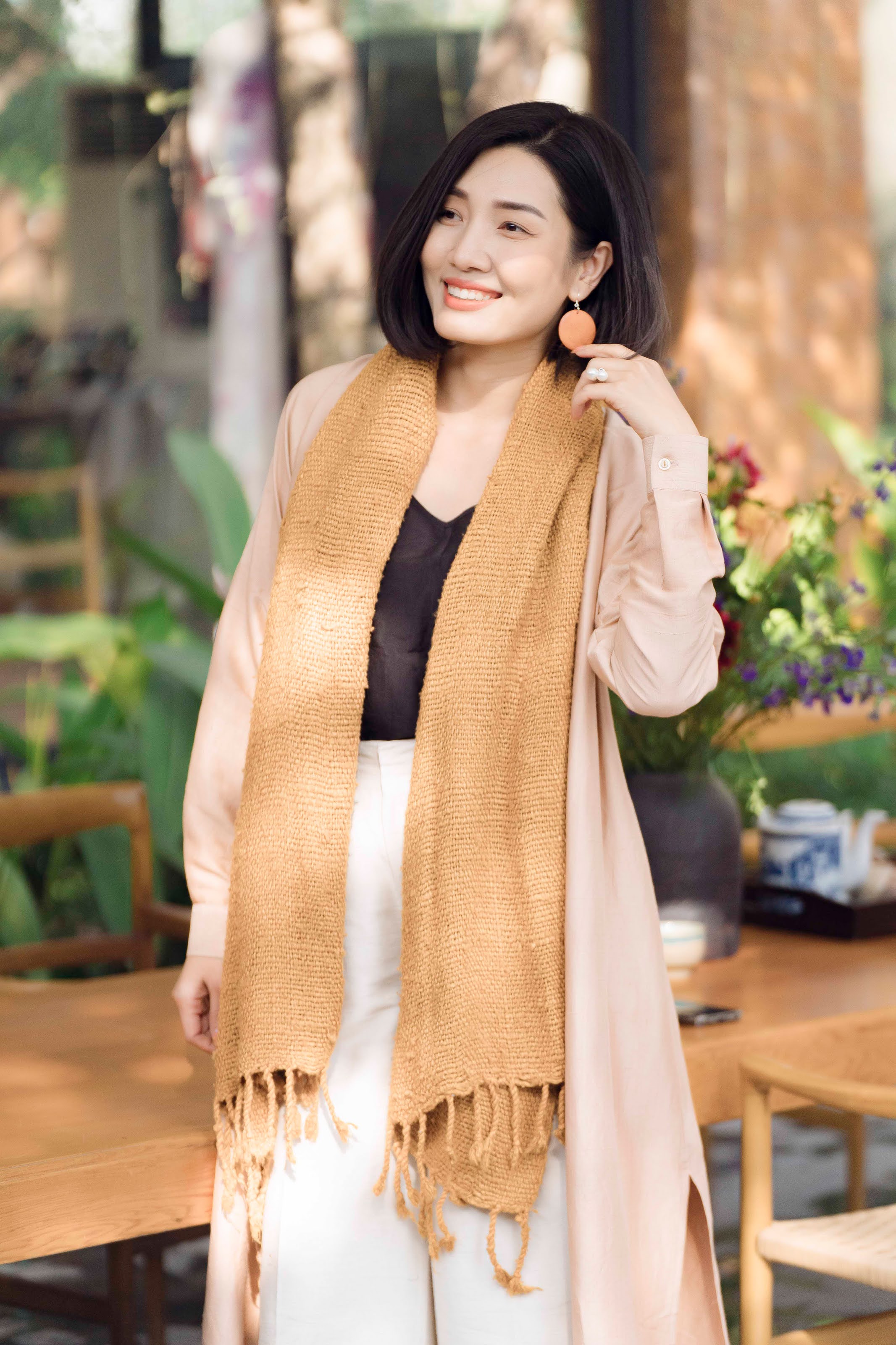 Kimono silk jacket for Creative woman 