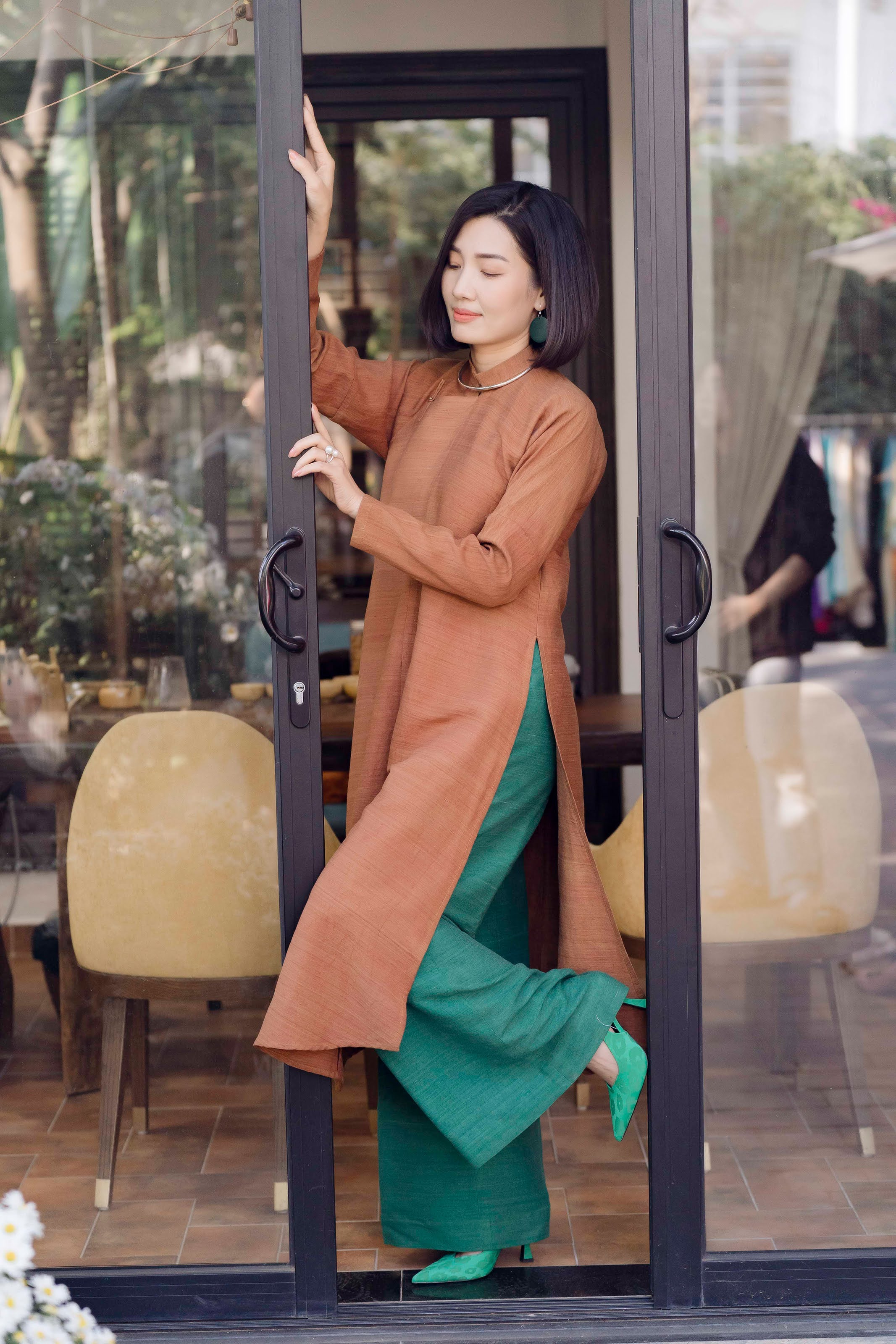 Luxury Ancient Silk Ao Dai 