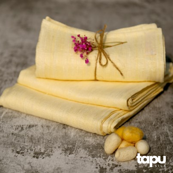 Khăn mặt đũi tơ tằm tự nhiên người lớn 3 lớp